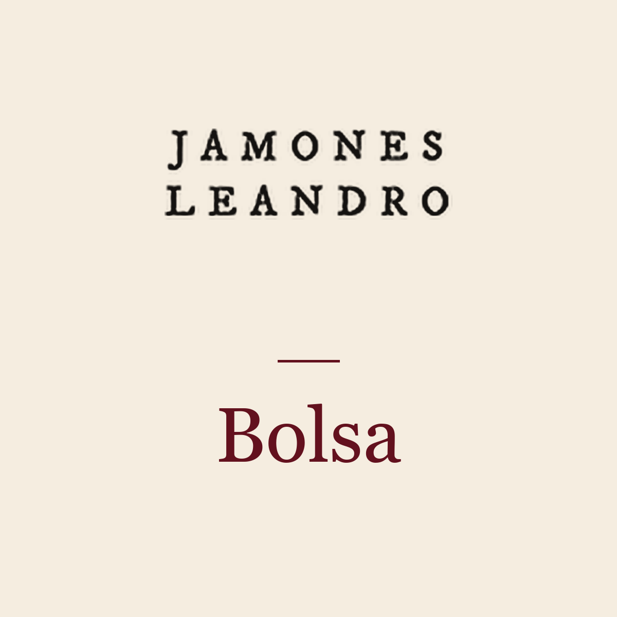Bolsa Jamones Leandro para cesta navideña