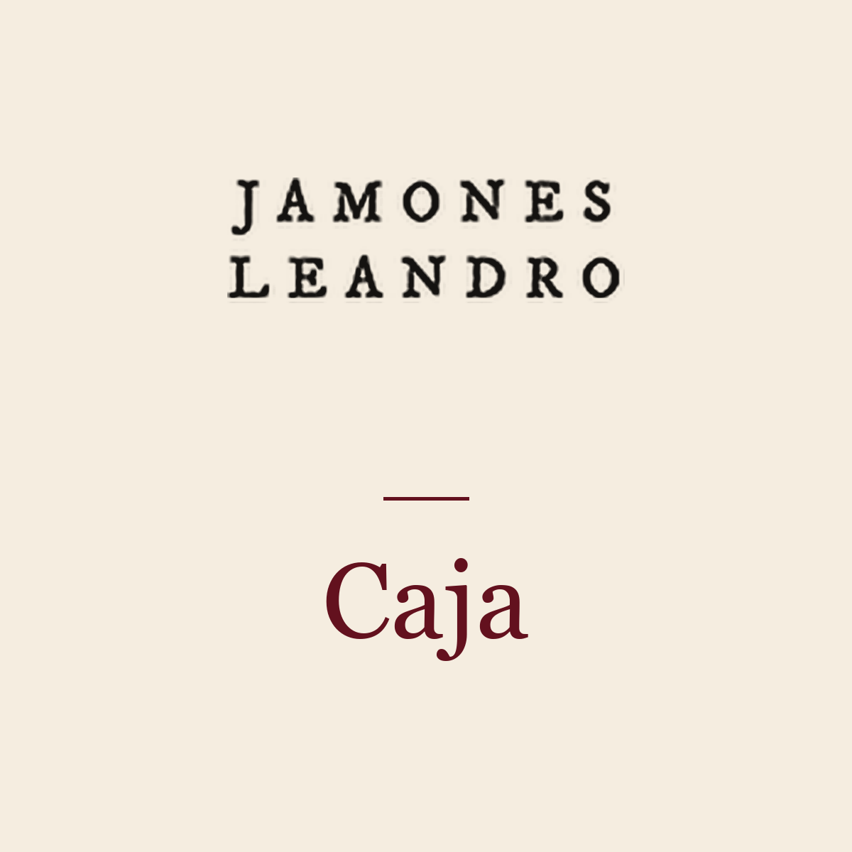 Caja Jamones Leandro para cesta navideña