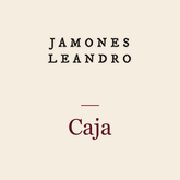 Caja Jamones Leandro para cesta navideña
